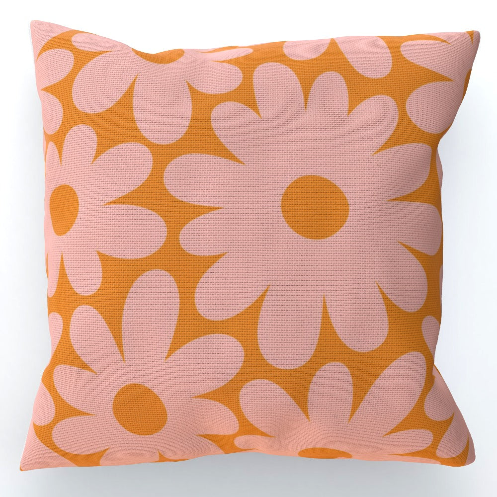 Pink Big Flower Cushion - Yililo