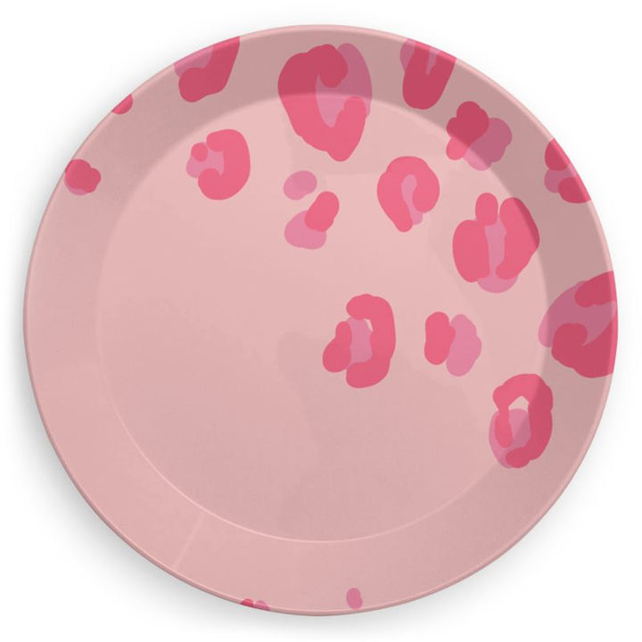 Pink Leopard Party Plate Set - Yililo