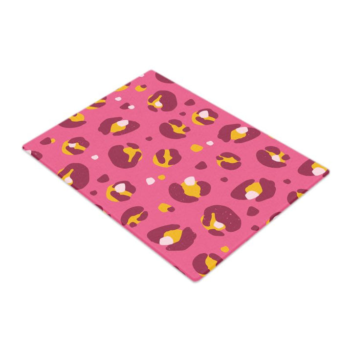 Dark Pink And Yellow Glass Chopping Board - Yililo