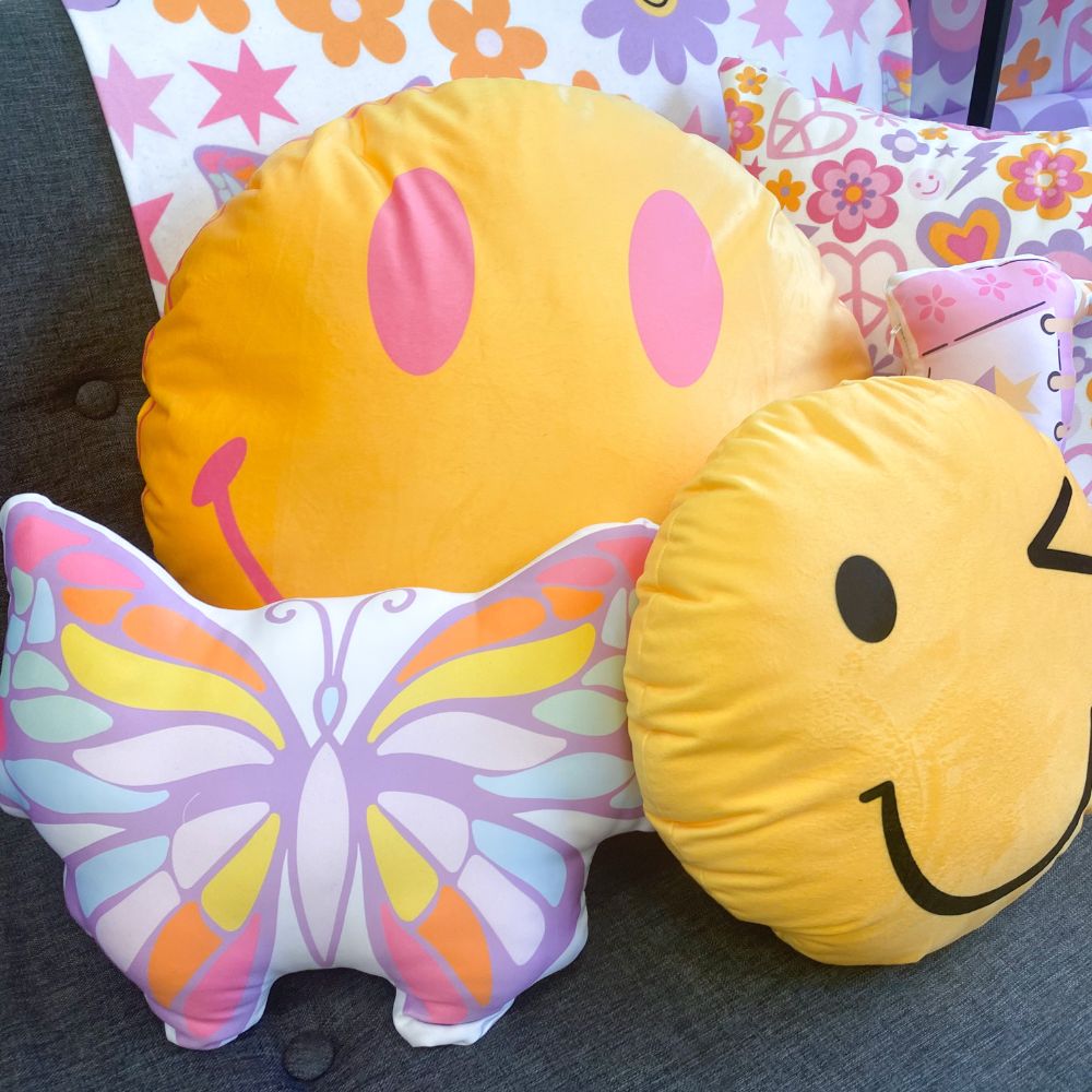 90s Colourful Butterfly Shape Cushion - Sample - Yililo