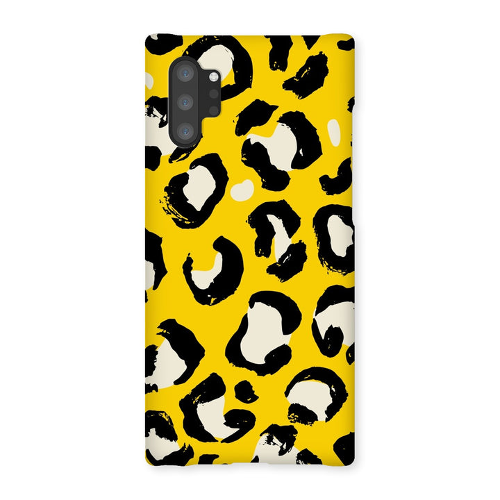 Bright Yellow Leopard Print Snap Phone Apple Samsung Case - Yililo