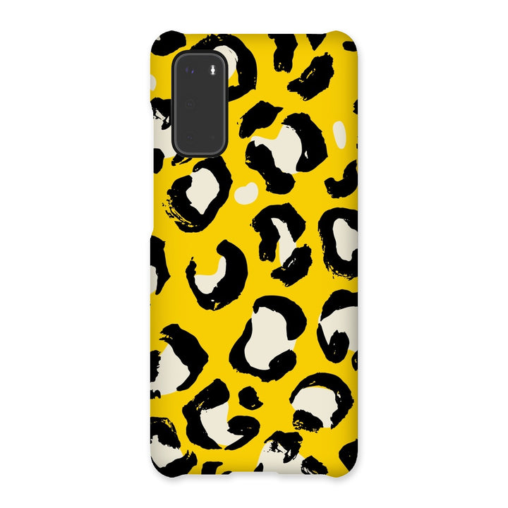 Bright Yellow Leopard Print Snap Phone Apple Samsung Case - Yililo