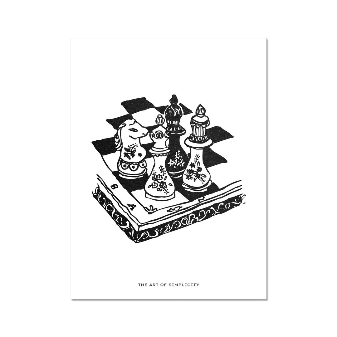 Pretty Chess Wall Art Poster - Yililo