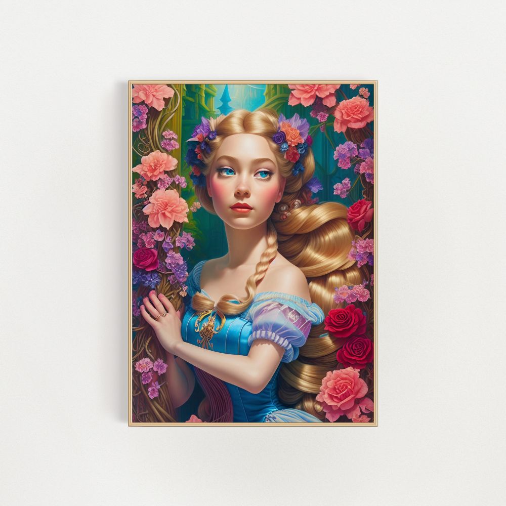 Princess Rapunzel Inspired Fine Art Wall Print