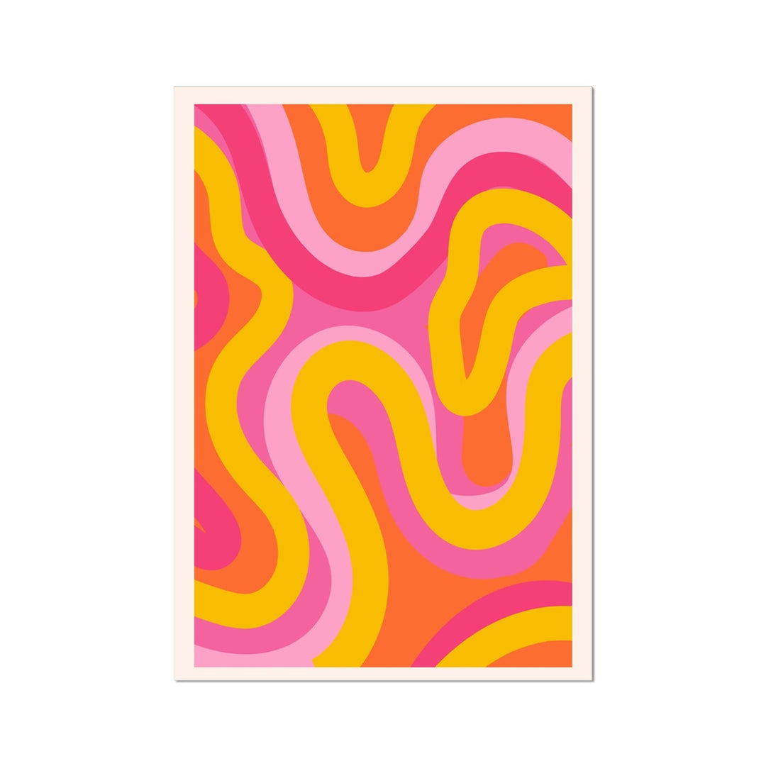 Colourful Swirl Wall Art Poster