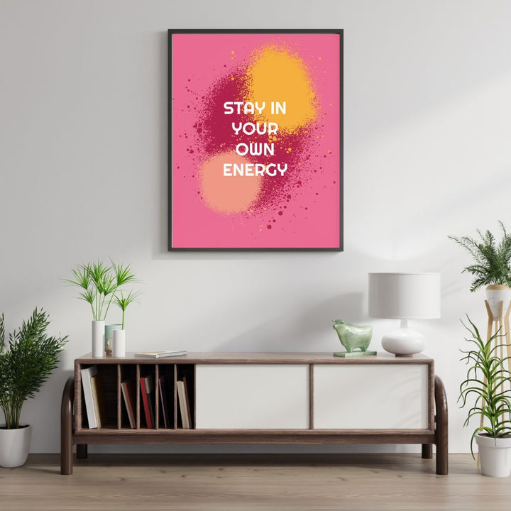 Pink Energy Art Poster A1, A2, A3, A4 - Yililo