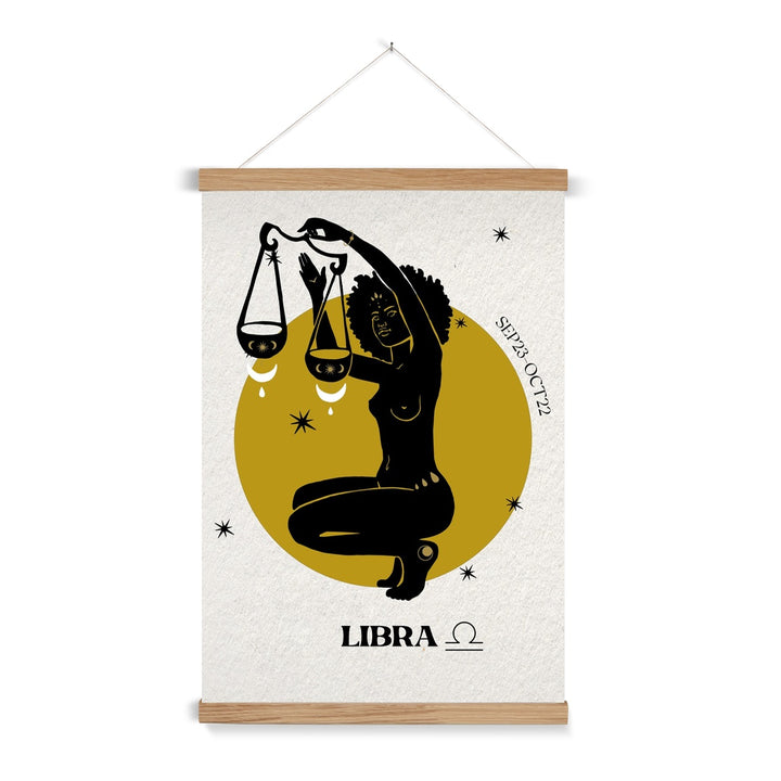 Libra Zodiac Art Print with Hanger - Yililo