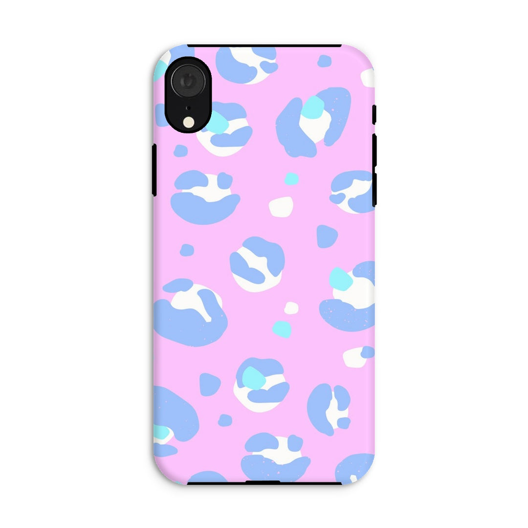 Lilac Leopard Print Tough Phone Apple Samsung Case - Yililo