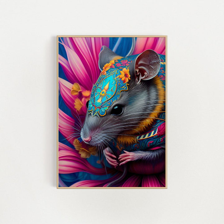 Die kleine Maus, feiner Wandkunstdruck