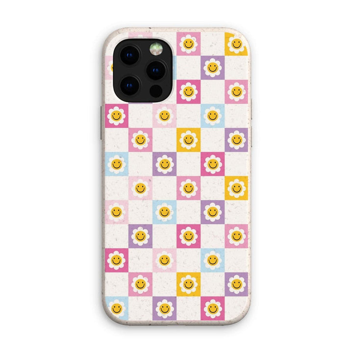 90s Flower Smiley Snap Phone Apple Samsung Case - Yililo