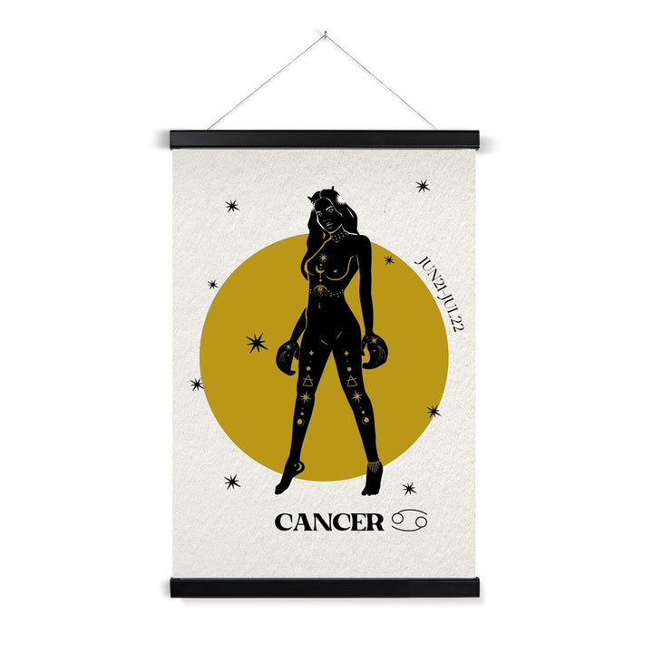 Cancer Zodiac Art Print with Hanger - Yililo