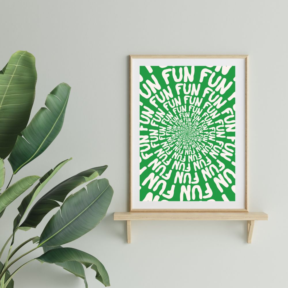 Circle Of Fun Wall Art Poster A1, A2, A3, A4 - Yililo