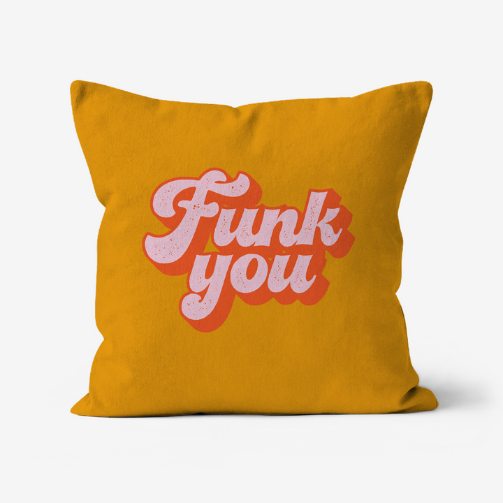 Funk You Yellow Cushion - Yililo