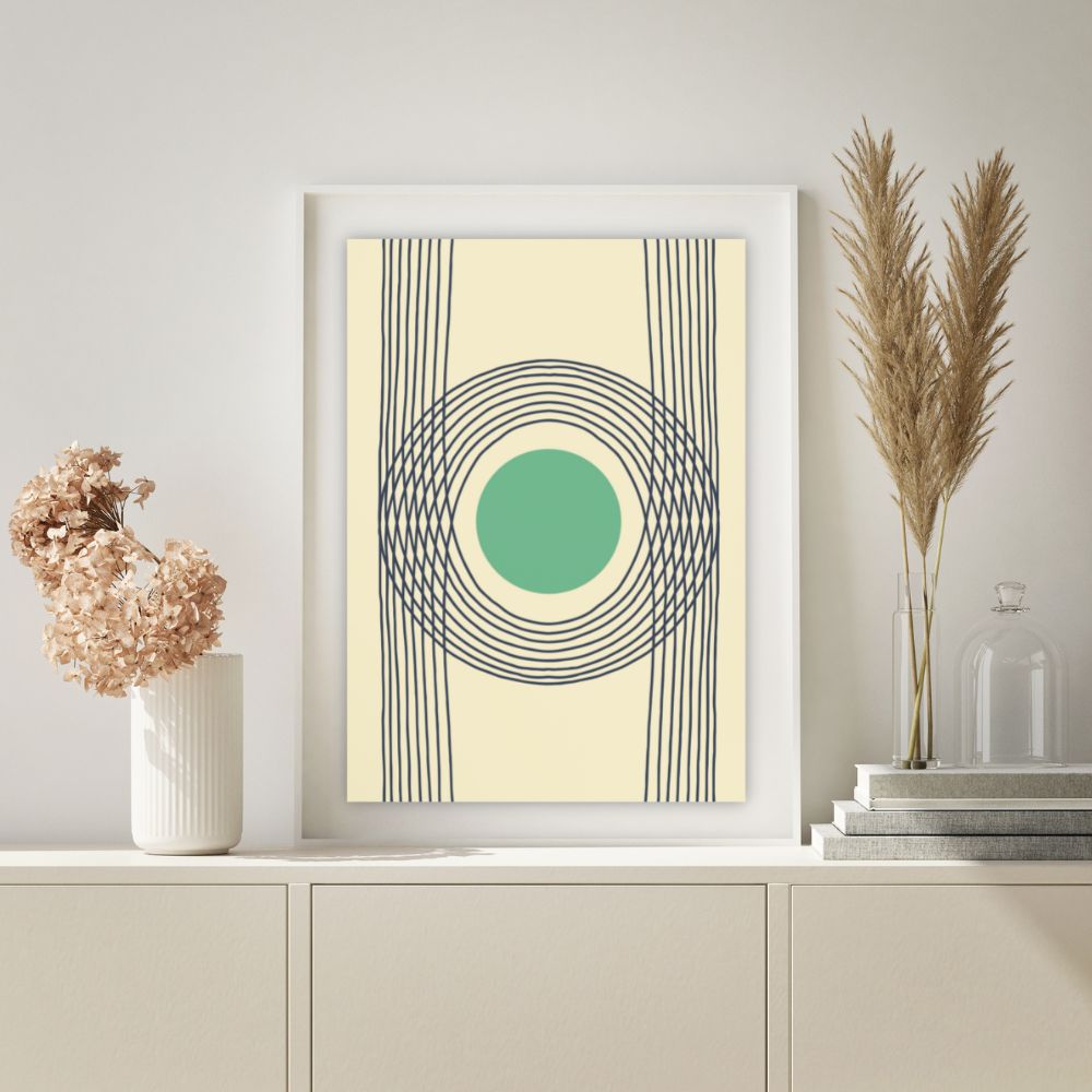 Green Dot Wall Art Poster A1, A2, A3, A4 - Yililo