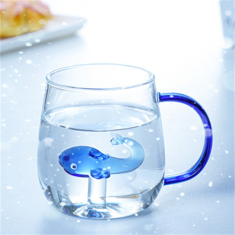 Animal Shape Glass Cup Heat Safe Mug