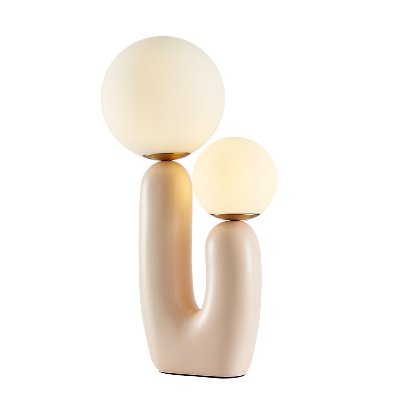 Nordic Abstract Two Bulb Table Lamp Light - Yililo