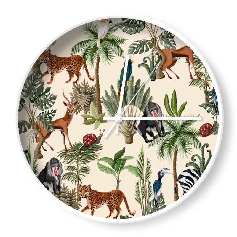 Jungle Scene Wall Clock - Yililo