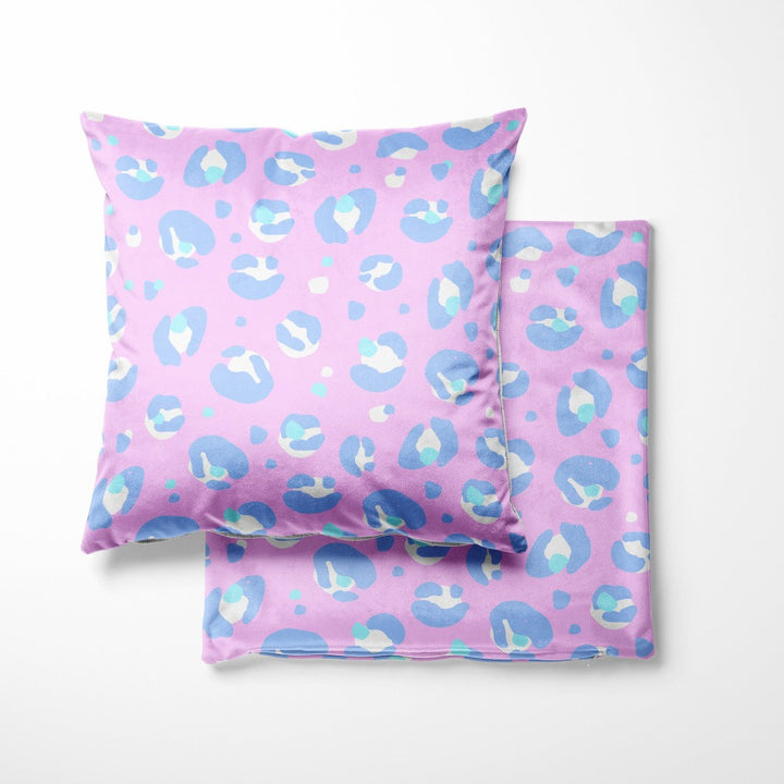 Dark Lilac Leopard Print Cushion Cover 40cm
