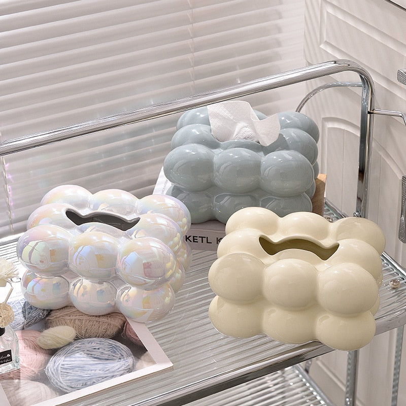 Luxury Bubble Tissue Box Holder - Yililo