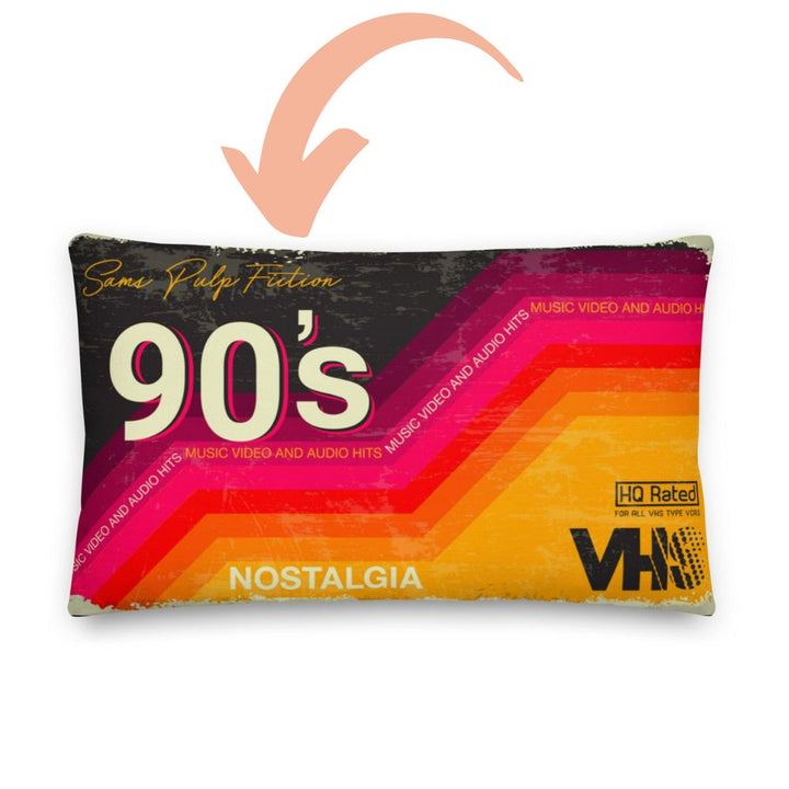 Personalised VHS Cushion Retro Velvet Pillow - Yililo