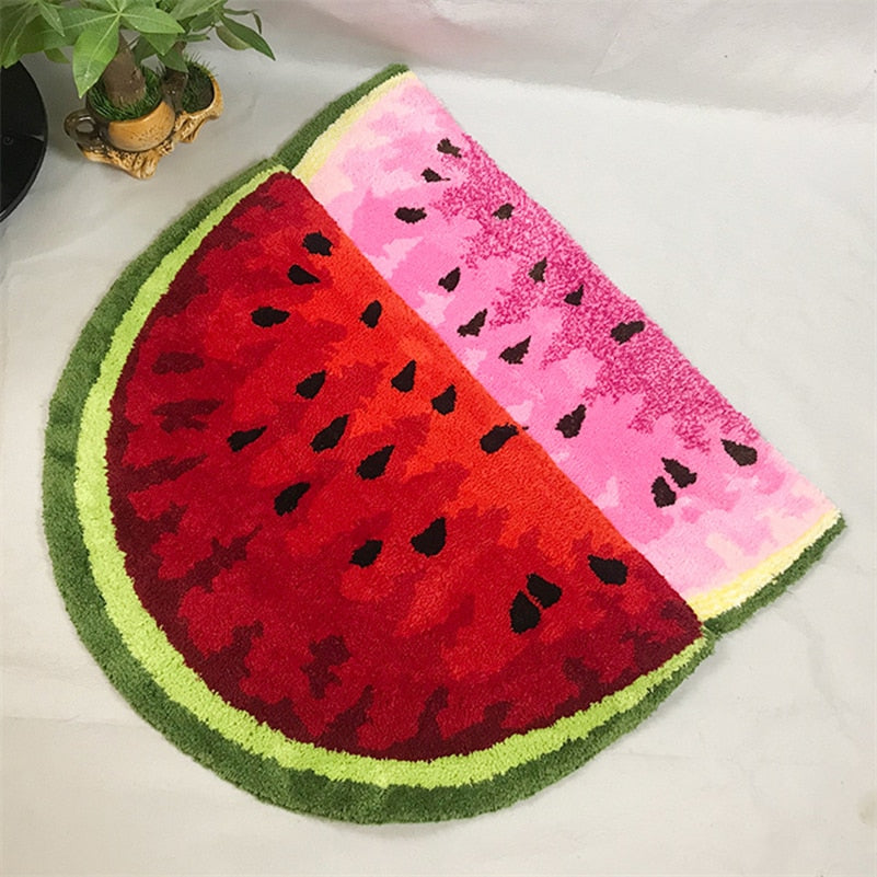 Badematte in Wassermelonenform