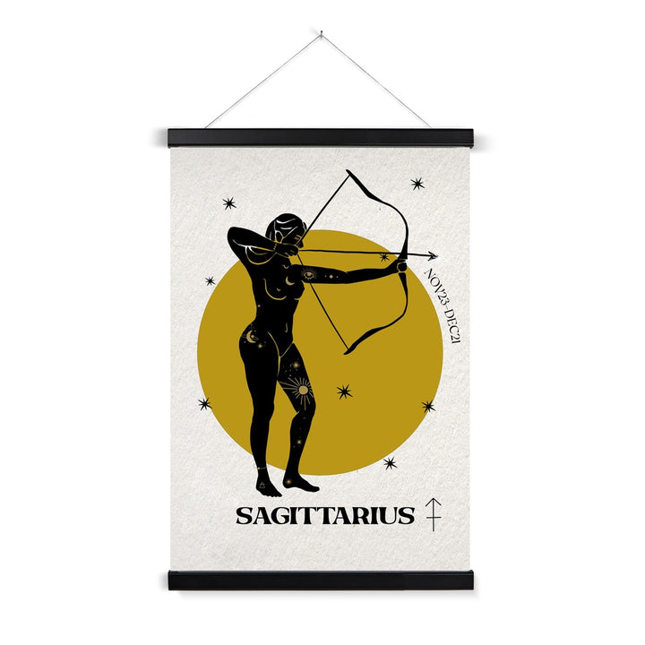 Sagittarius Zodiac Art Print with Hanger - Yililo