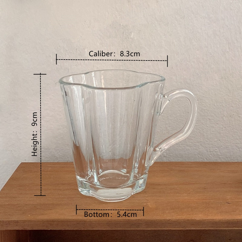 Flower Shape Drinking Cup Glass - Yililo
