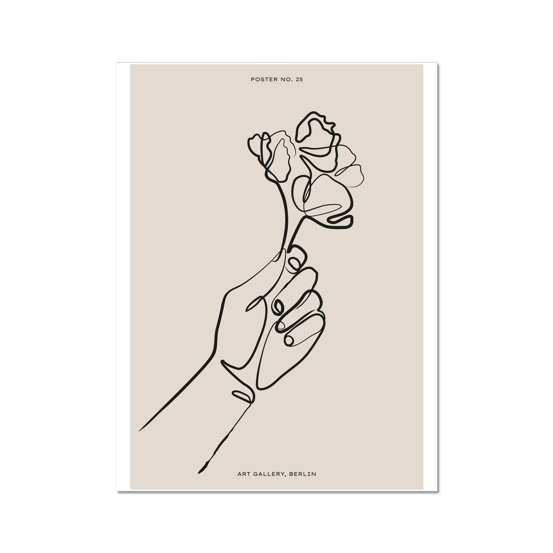 The Flower Line Wall Art Poster - Yililo