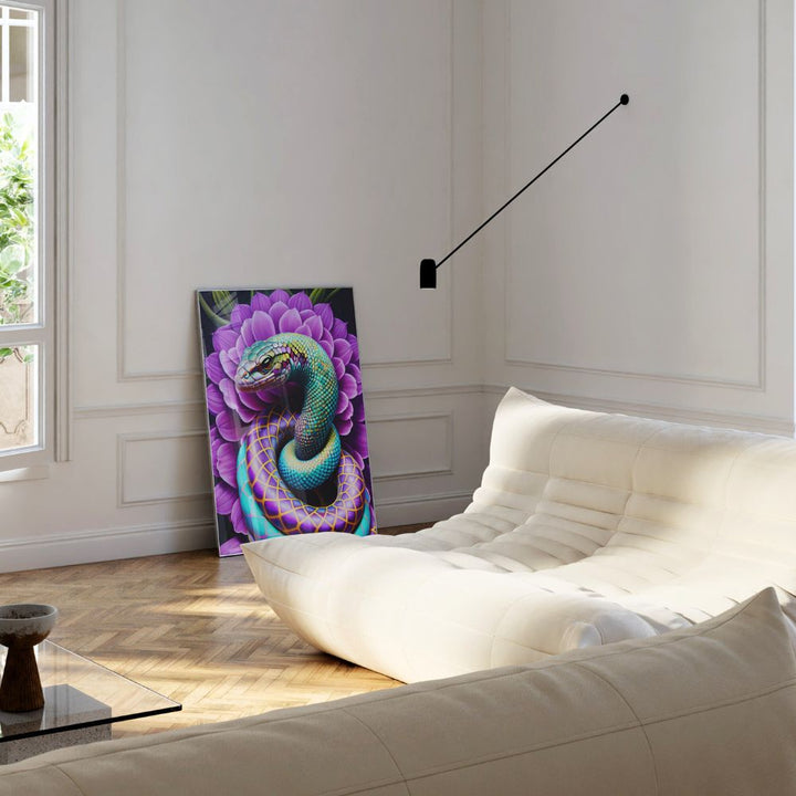 The Purple Snake Fine Wall Art Print - Yililo