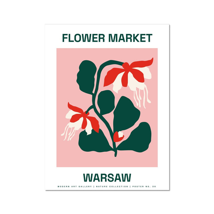 The Warsaw Flowers Abstract Wall Art Poster - Yililo