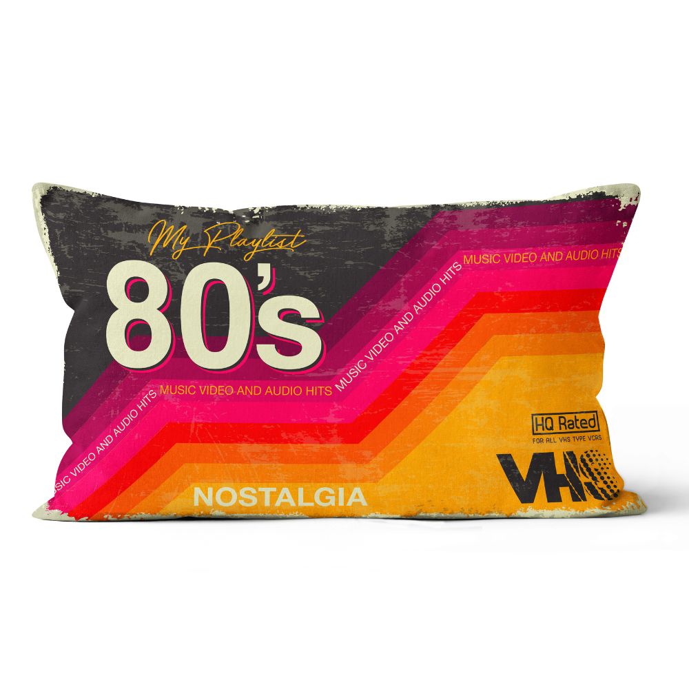 VHS Tape Retro Cushion Velvet Novelty Pillow - Yililo