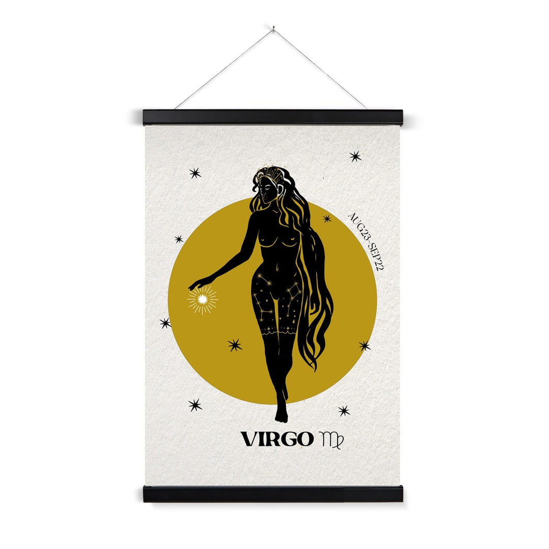 Virgo Zodiac Art Print with Hanger - Yililo