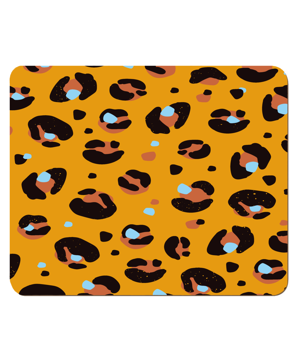 Yellow Leopard Print Placemats x 4 - Yililo