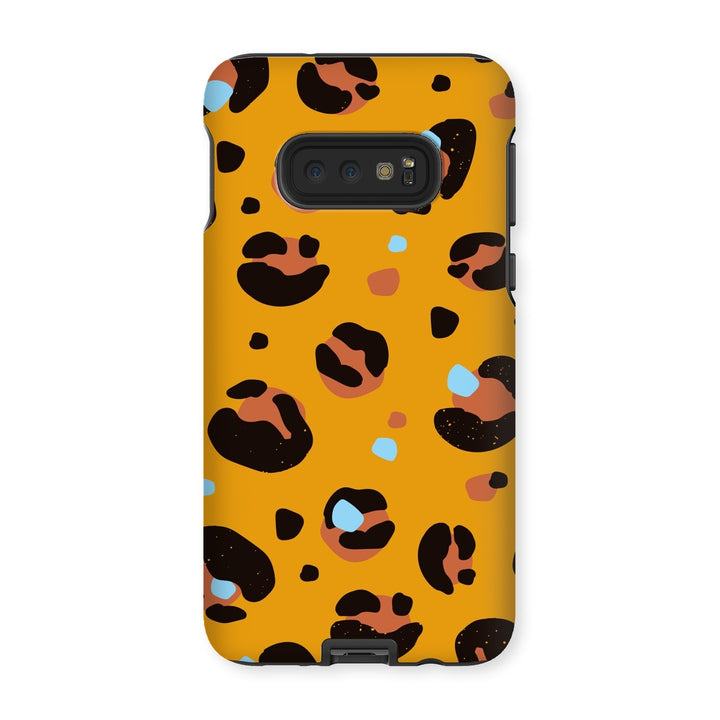 Yellow Leopard Print Tough Phone Apple Samsung Case - Yililo
