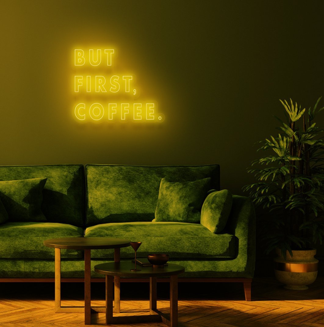 But First Coffee Premium Neon Style LED - Yililo