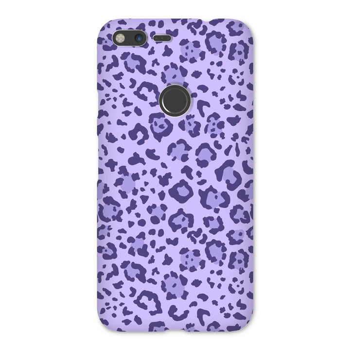 Violet Leopard Print Snap Phone Apple Samsung Case - Yililo