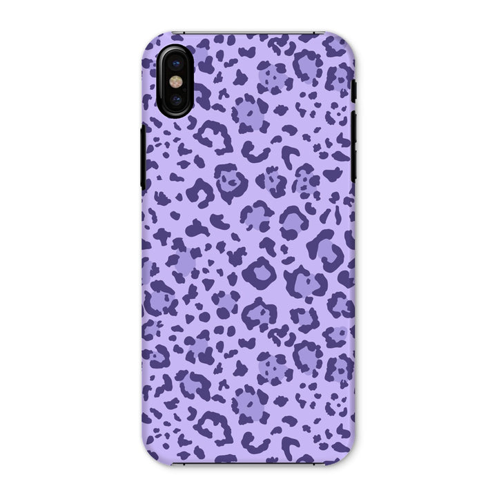 Violet Leopard Print Snap Phone Apple Samsung Case - Yililo