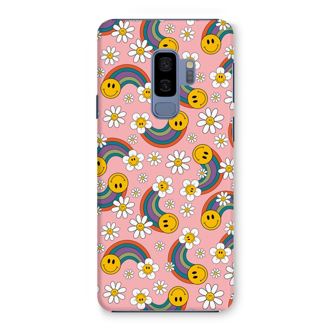 90s Rainbow Smiley Snap Phone Apple Samsung Case - Yililo