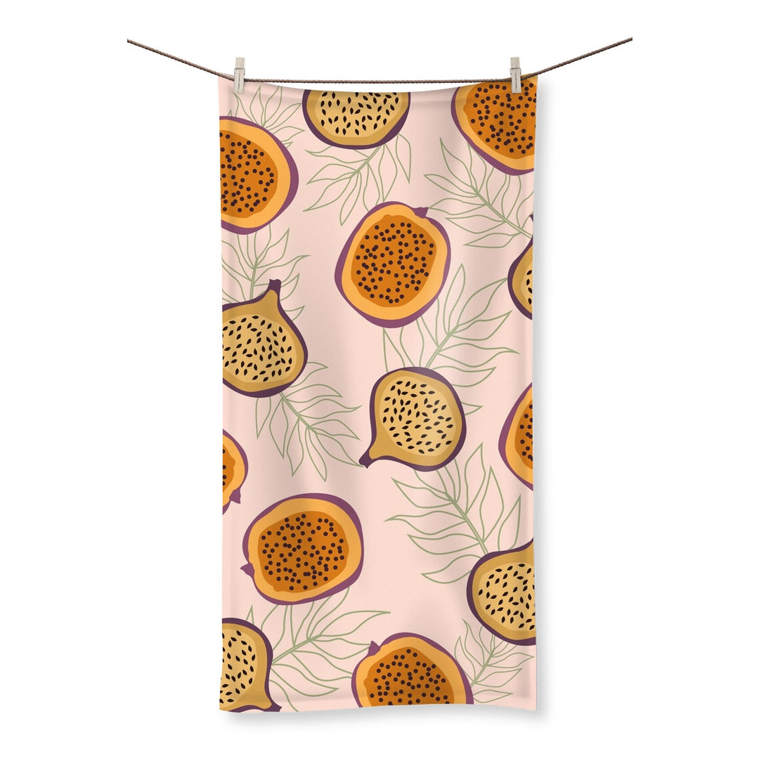 Microfibre Towel Passionfruit Bath Sheet. - Yililo