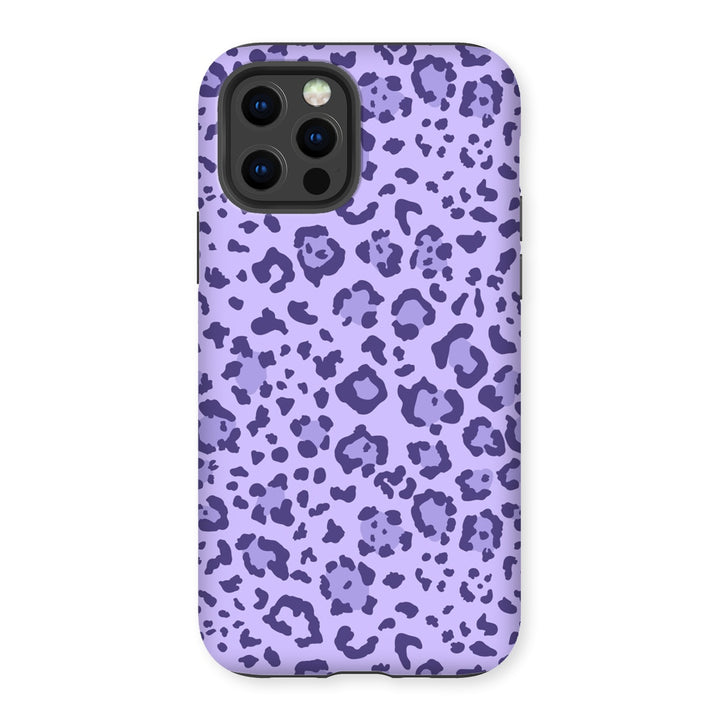 Violet Leopard Print Tough Phone Apple Samsung Case - Yililo