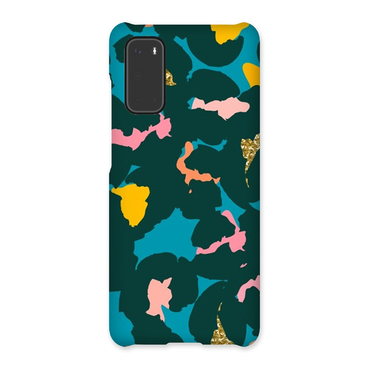 Green Multi Leopard Print Snap Phone Apple Samsung Case - Yililo