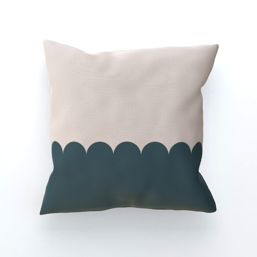 Green Scallop Cushion Sofa Pillow - Yililo